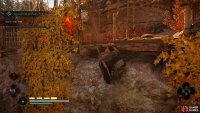 Climb the rock next to the waterfall and whistle for the guard to approach the ledge.