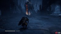 You&rsquo;ll find this sword statue inside the cave. Interact with it to summon the warrior.