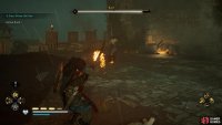 You’ll find a weak point on Rued on his left foot.