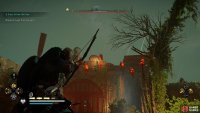 Shoot the fire pot above the gate to kill all the archers there.