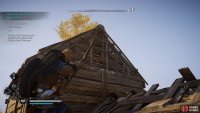 Use your bow to identify barricades that can be broken with a basic attack.