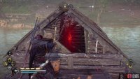 you’ll need to head up onto the roof and shoot the chandelier down so you can use the window to get in.