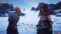 Old Harek will ask you to help throw his belongings over the cliff