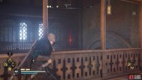 You’ll need to shoot the door lock to then be able to reach the room with the chest.