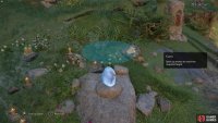Find one of the smaller flatter rocks and rotate it and gently place it vertically on the first stone. 