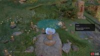 Next, place another small flat stone on top, but this time place it horizontally. 