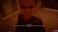 Use the key to free the boy before the hag (his mother) returns.