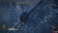 you’ll need to follow the paper along the zipwire then through the ruins.