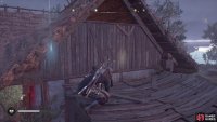 you’ll need to head into the house via a gap in the roof. 