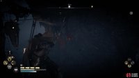 you can shoot the cursed symbol from the opposite cliffside.