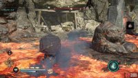 the ingot is found in a small alcove surrounded by lava and enemies.