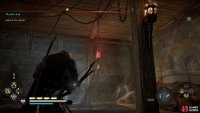 Head up the ladder then shoot down this sack of debris to find the ingot in the room below.