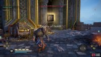 The Hammer is found in a chest in the upper courtyard.