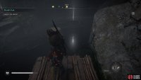 Locate the key in the water then swim up into a separate area.