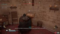 directly behind the Priest’s desk. 