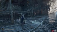 Head into the small storage room near the docks to find the treasure.