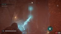 Use the projector in the lava and direct it at the light projector on the wall.