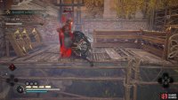 Just remember to be stealthy and slowly move up the edge of the scaffolding.