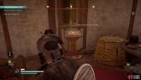 within a locked hut.