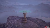 Then stack the smallest stone on top of the vertical one to just reach the threshold.