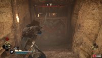 to get to the plank and buckler, you’ll need to break this wall to reach a secret room.