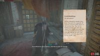 When you enter the house you’ll find a dead body and a letter.