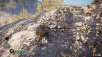 to save him you’ll need to carry him up onto the cliffs above.