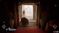 You’ll need to first obtain the key to unlock the chest. You can either pickpocket the guard or kill him for it.