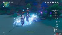 Ayaka’s Dash is similar to Mona’s where she’ll traverse under the ground, when she reappears, her attacks will be infused with Cryo.
