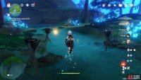 Finally, walk down the stream to find three torches that&rsquo;ll you need to destroy to find the last Tanuki. 