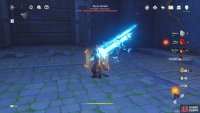if it pulls back its sword, it will unleash a ranged Hydro projectile at you