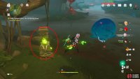While you’re in the Withering Zone, you’ll get debuffs the longer you stay in there, this can be seen above your health bar. If it gets too high, stand near an activated lantern to reduce its effects.