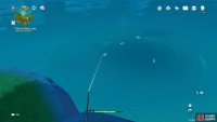 The fish will bite a few times before it is on the hook, be patient until you see the text appear.