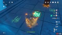 First, activate the central rune from the southeastern group