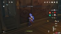 Interact with the wall to your right first, then interact with the wall to the left of it