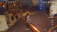 when the Ruin Guards pass the lasers, they’ll break them for a moment, allowing you to pass