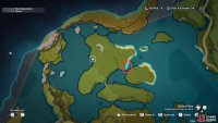 The Northeast Bishui Plain Fishing Point is east of the waypoint on the islands northwest of the Bishui Plains.