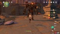 Back away or dodge behind the Stomp attack