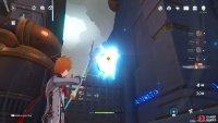 shoot the switch above the gate with a ranged character to open it.
