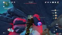 then dig up the chest behind the rock. 