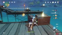 Collect the ingredients from the dock