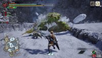 when inflated, the bite has less range but increased area damage.