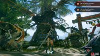 Go the Buddy Plaza and climb to the top of the shrine tree 