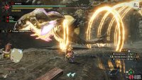 dashing across the arena, firing off multiple rings whilst its moving.
