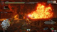 unleashing a torrent of flames, sweeping side to side.