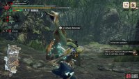 Here, a Great Izuchi knocked down an Arzuros for us to mount.