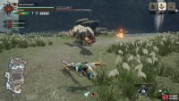 Aknosom will fold up its wings and charge forward.
