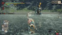 This time, it throws two fruits to its tail.
