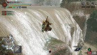 5d. This is the hard part. Face the waterfall and wiredash across the small ledges. When you land on the second ledge, you may need to manually aim a wirebug upwards.