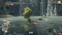 Attacking its bloated stomach can deflate it, causing it to fall over.